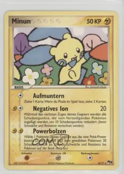 Minun German Pokemon Organized Play Promotional Series 3 #4 2006 - Image 1