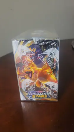Pokemon Brilliant Stars Booster Box Mint With Plastic Protection Case - Image 4