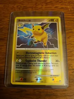 Raichu 15/123 Holo Rare Vintage 2007 Pokemon Mysterious Treasures LP - Image 1