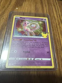 Mew Holo Pokemon TCG 25th Anniversary Celebrations Holo Rare 011/025 Near Mint! - Image 1