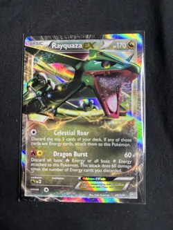 Pokemon Rayquaza EX 85/124 Dragons Exalted Ultra Rare Card NM Condition - Image 1