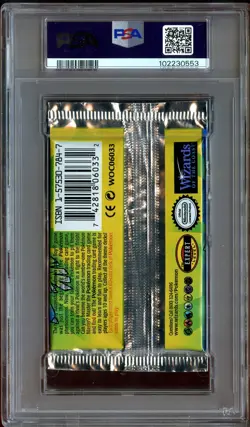 PSA 9 MINT Base Set (Venusaur Art) SEALED Booster Pack Pokemon Card 553 - Image 3