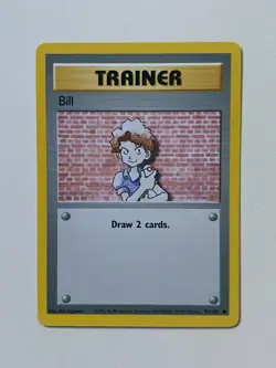 Pokemon - Bill 91/102 - Base Set LP - Plus Free Holo Card - Image 1
