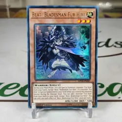 Beat, Bladesman Fur Hire MP19-EN247 Ultra Rare 1st Edition Yugioh Card Near Mint - Image 1