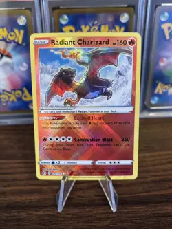 Radiant Charizard 020/159 Holo Radiant Rare Pokemon Card - Crown Zenith - Image 1
