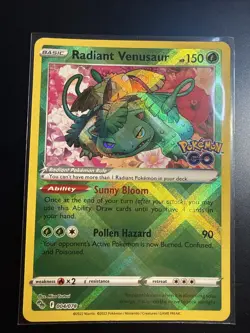 Radiant Venusaur Charizard Blastoise SEQ set Pokemon Go TCG Pokemon Card NM - Image 2