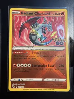 Radiant Venusaur Charizard Blastoise SEQ set Pokemon Go TCG Pokemon Card NM - Image 3