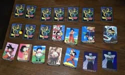 Lot Of 21 Dragon Ball Z Cards, Includes 3 Foil Cards And One Dragon Ball Marble - Image 2