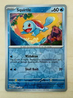 Squirtle 007/165 - Costco Cosmos Holo Scarlet & Violet 151 - Pokemon Card TCG NM - Image 1