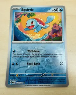 Squirtle 007/165 - Costco Cosmos Holo Scarlet & Violet 151 - Pokemon Card TCG NM - Image 2