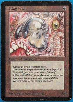 Living Wall Alpha HEAVILY PLD Artifact Uncommon MAGIC CARD (ID# 498294) ABUGames - Image 1