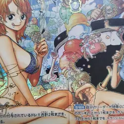 2 CARDS SET ~ ONE PIECE Nami Nico Robin BEACH SUMMER Doujin Holo TCG Card - Image 4