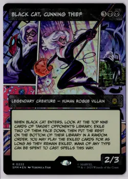Black Cat, Cunning Thief (Borderless) - Marvel's Spider-Man (SPM) Foil - Image 1