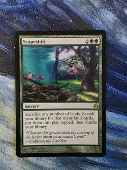 **Scapeshift** 2008 Morningtide Rare LP Magic The Gathering mtg - Image 1