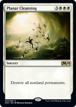 MTG Planar Cleansing - Foil, Core Set 2020, Lightly Played, English - Image 1