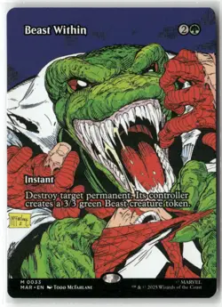Beast Within MTG Magic NM Spider-Man 0033 - Image 1
