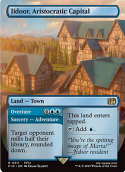 Jidoor, Aristocratic Capital // Overture - Borderless Final Fantasy MTG - Image 1