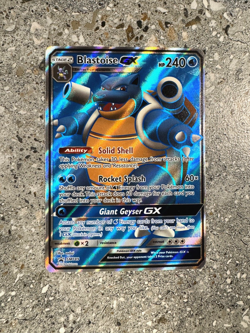 Pokemon TCG Cards Blastoise GX SM189 Full Art Black Star Promo Holo NM-M - Image 1