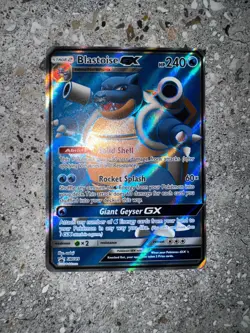 Pokemon TCG Cards Blastoise GX SM189 Full Art Black Star Promo Holo NM-M - Image 3