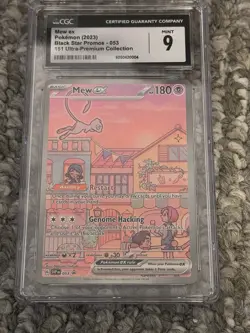 Mew ex Pokemon (2023) Black Star Promos - 053 151 Ultra-Premium Collection CGC 9 - Image 1