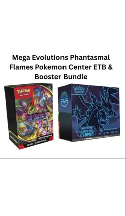 Presale Phantasmal Flames Pokemon Center ETB & Booster Bundle (READ DESCRIPTION) - Image 1