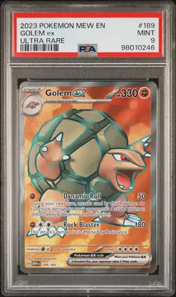 Pokemon Golem ex 189/165 Pokemon 151 ULTRA RARE PSA 9 Mint 🔥 - Image 1
