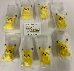 Squishy Pikachu Pokemon Toy Paldea Adventure Chest Promo Set - Lot of 8 - Image 1