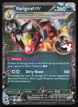 Farigiraf ex - 108/162 - Play! Prize Pack Series 5 - Stamped Promo - Pokemon - Image 1