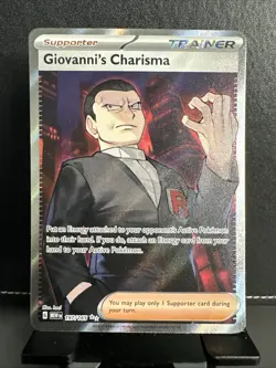 Pokemon Scarlet & Violet 151 Giovanni's Charisma SR 197/165 - Image 1