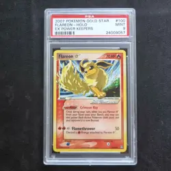 2007 Flareon Gold Star #100/108 EX Power Keepers - Pokemon TCG English PSA 9 - Image 1