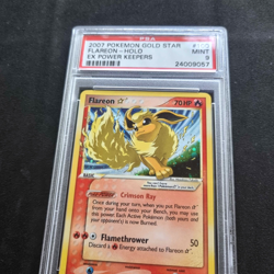 2007 Flareon Gold Star #100/108 EX Power Keepers - Pokemon TCG English PSA 9 - Image 2