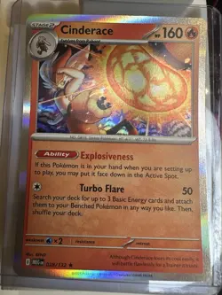 Cinderace 028/132 - Holo Rare - Pokemon TCG: Mega Evolution - NM - Image 1