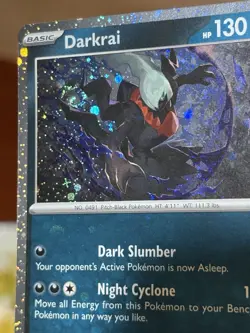 Darkrai 136/197 Obsidian Flames Cosmos Holo Rare SWIRL + Bleed Pokemon TCG NM/M - Image 1