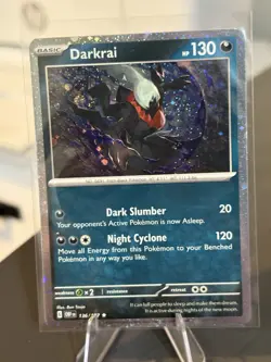 Darkrai 136/197 Obsidian Flames Cosmos Holo Rare SWIRL + Bleed Pokemon TCG NM/M - Image 4