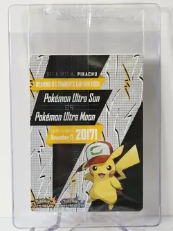*SEALED* Pokemon Ash's Pikachu SM108 Sun & Moon Black Star Promo: I Choose You - Image 3