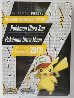 *SEALED* Pokemon Ash's Pikachu SM108 Sun & Moon Black Star Promo: I Choose You - Image 4