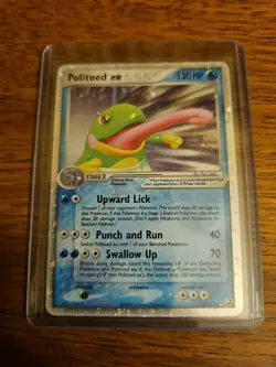 Pokemon NM Politoed ex 107/115 Unseen Forces English Ultra Rare Holo! - Image 1
