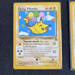 NM - Flying Pikachu #25 - 2001 Pokemon WoTC Black Star Promo - Image 1