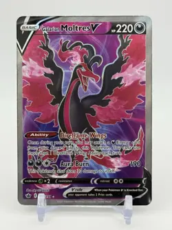 Pokemon TCG Galarian Moltres V 176/198 Full Art Ultra Rare Chilling Reign NM - Image 1