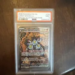 2025 POKEMON SV PRISMATIC EVOLUTIONS - PRE EN #159/131 SANDY SHOCKS EX SIR PSA 9 - Image 1