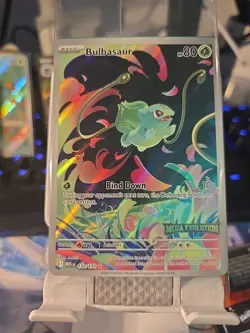 IN HAND - Pokemon Bulbasaur Mega Evolution 133/132 English BOX TOPPER SEALED 🔥 - Image 1