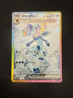 Pokemon TCG Glaceon EX 150/131 Sir Prismatic Evolutions Pack Fresh NM - Image 1