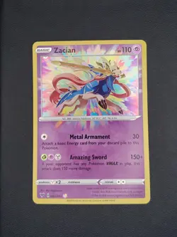 Pokemon TCG Zacian Vivid Voltage 082/185 Amazing Rare Holo - Image 1