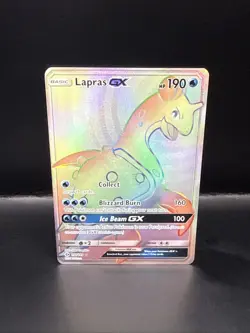 Pokemon TCG Lapras GX Holo Secret Rare Card Sun & Moon Base Set 151/149 - Image 4