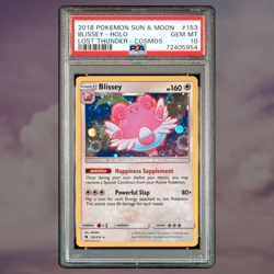 Blissey - Cosmos Holo - PSA 10 - Lost Thunder 153/214 Tin Promo Pokemon Card - Image 1
