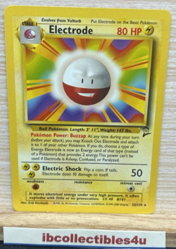 Electrode Reg. 25/130 Base Set 2 Pokemon Card 2000 wotc Vintage NM - Image 1