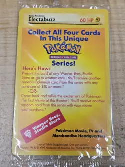 Pokemon First Movie Electabuzz Promo Card SEALED Mint #2 - Image 1