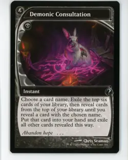 NM Demonic Consultation (Future Sight) Myster Booster 2 Magic: The Gathering - Image 1