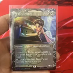 Peter Parker Amazing Spider-Man : MTG *FOIL Borderless* SPM #0208 / NM - Image 1