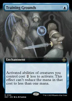 MTG Training Grounds - Foil - Extended Art, Light Play, English March of the Mac - Image 1